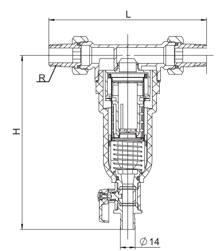 黃銅反沖洗過濾器 SY21-16T