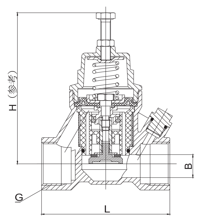 719黃銅過濾型減壓閥 Y12X-16T