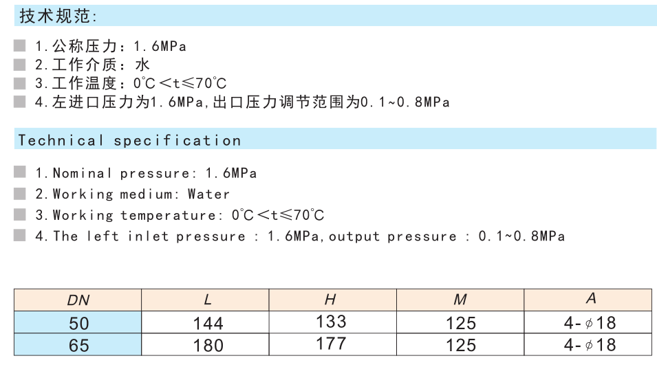 730黃銅活塞式可調減壓閥Y43X-16T